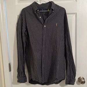 Blue/Greg checked Ralph Lauren Button Down - L